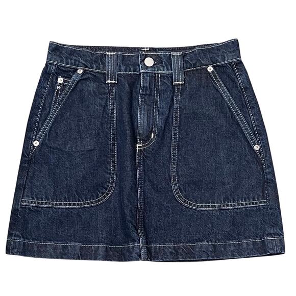 Adriano Goldschmied Women's Blue Jae Utility Mini Skirt Size 23 - Picture 4 of 12